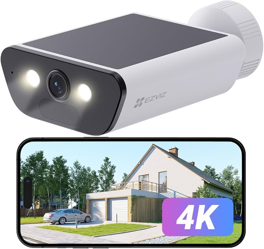 EZVIZ 4K Outdoor Wireless Battery Security Camera, Forever Power