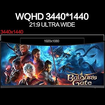 Amazon.co.jp: KOORUI 34インチ 3440×1440 VA 165Hz 21:9 ゲーミング