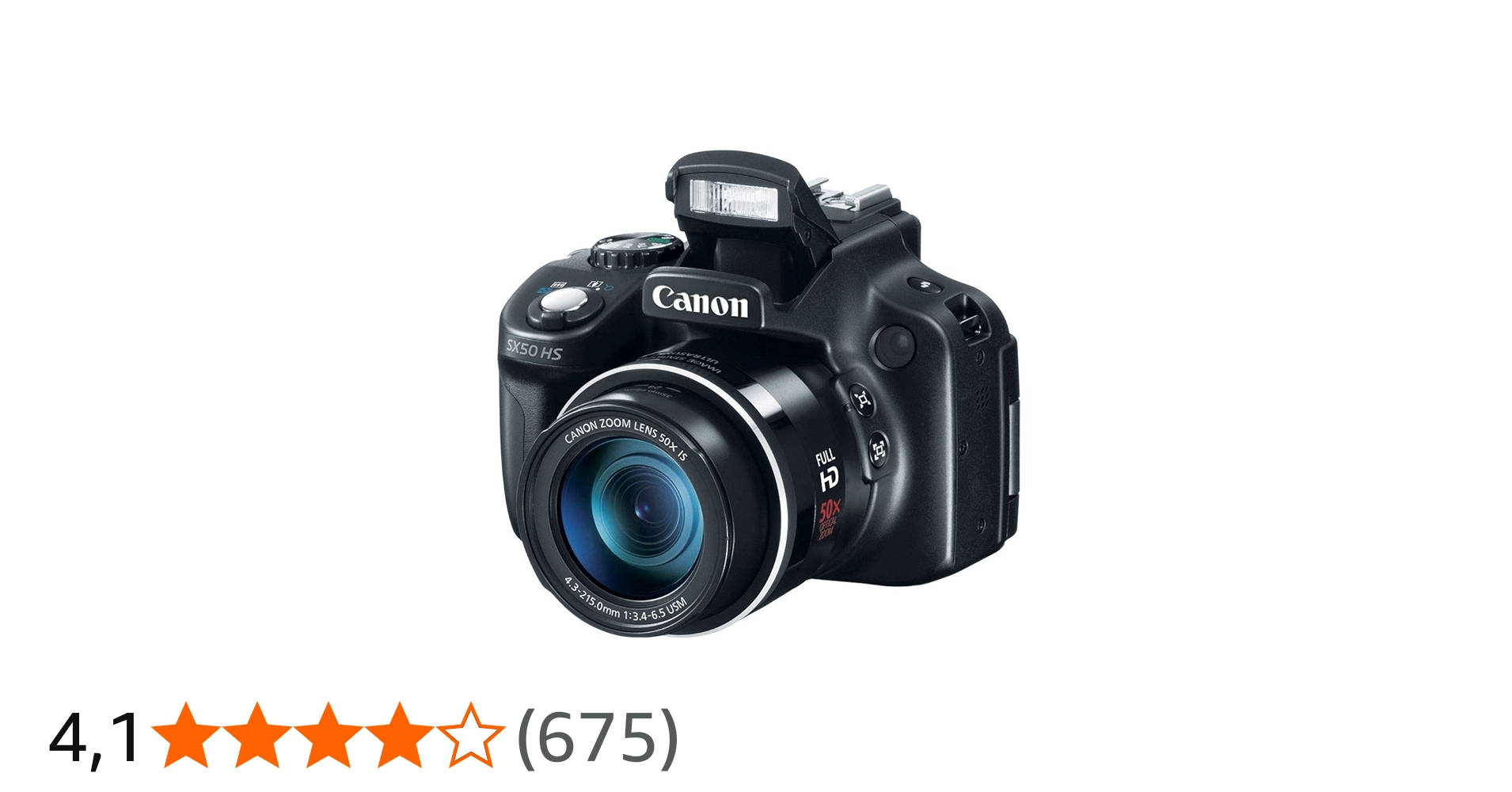 Canon Powershot SX50 HS (12.8 MP, 50 -x Opt. Zoom japanischer