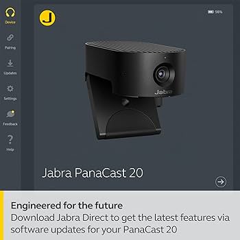 Amazon.com: Jabra PanaCast 20 Conferencing Camera - Flexible Plug