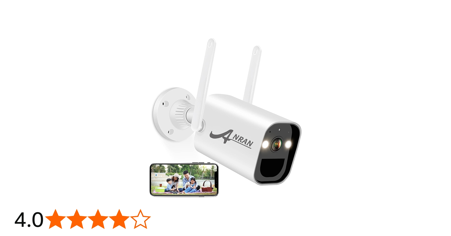 Amazon.co.jp: 【PCで対応できる・完全無線】ANRAN 防犯カメラ