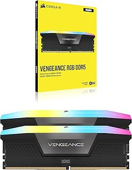 CORSAIR VENGEANCE RGB DDR5 RAM 32GB (2x16GB) 6400MHz CL32 Intel