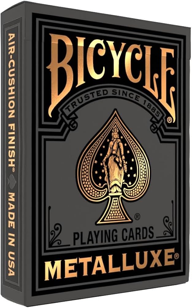 Amazon.co.jp: Bicycle Black and Gold Metalluxe トランプ