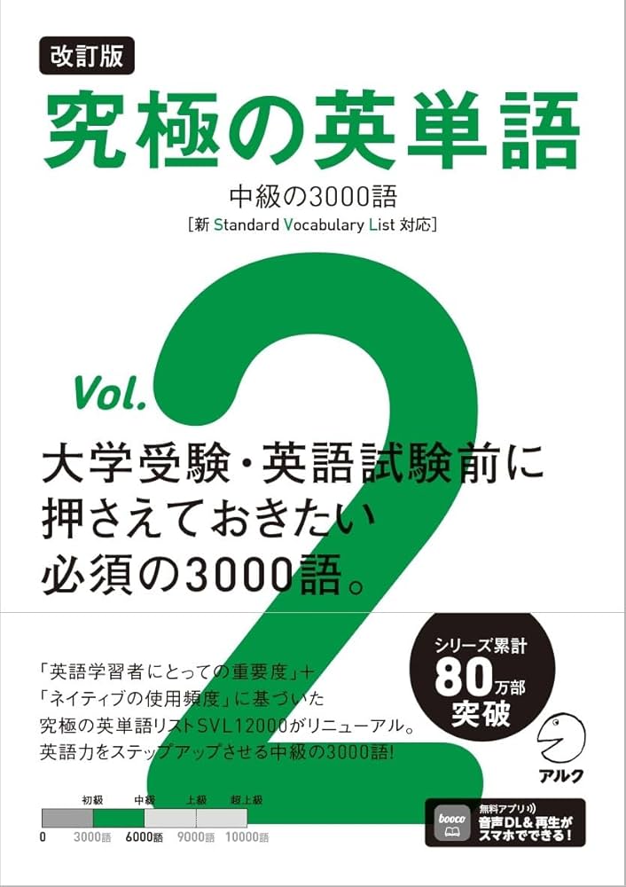 改訂版 究極の英単語Vol. 2 中級の3000語［新SVL対応］[音声DL付