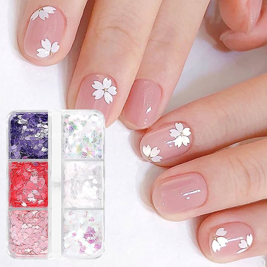 Amazon | Yavoluy ネイルパーツ ネイルシール 桜 花びら 立体 和風