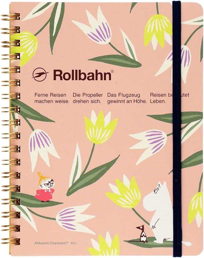 は*り様 Rollbahn ポケット付メモ L ムーミン柄 4種 は*り様 Rollbahn