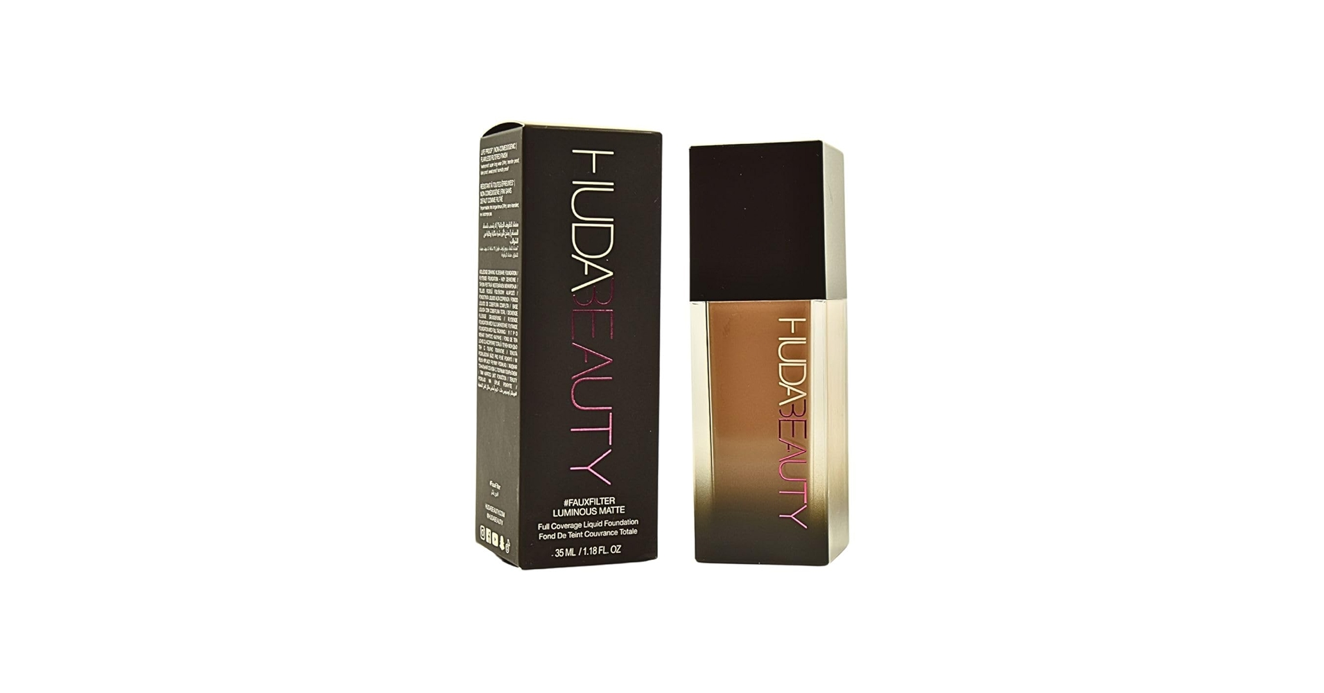 Amazon.com : HUDA BEAUTY #FauxFilter Luminous Matte Foundation