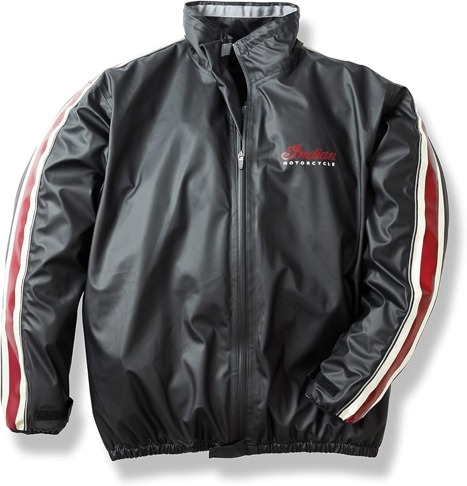 Amazon.com: Indian Motorcycle Unisex Rain Suit Jacket, Black