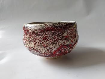 Amazon.co.jp: 箕面焼 二代 松田箕山 茶碗 共箱 栞 茶道具 抹茶碗 逸品