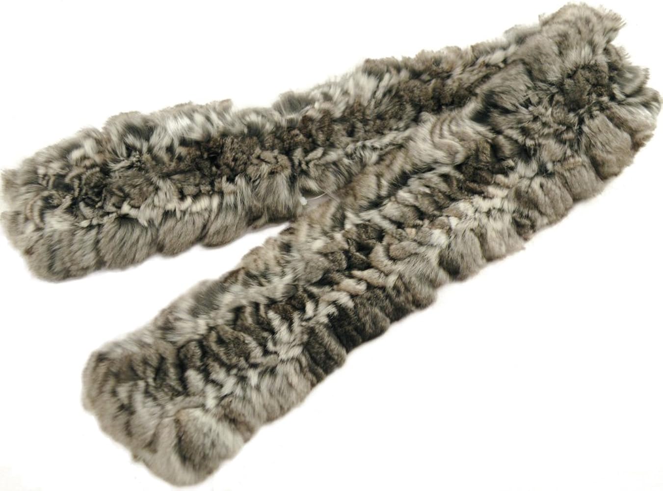 Amazon | [さらさ] チンチラストール 高級毛皮素材 チンチラ マフラー