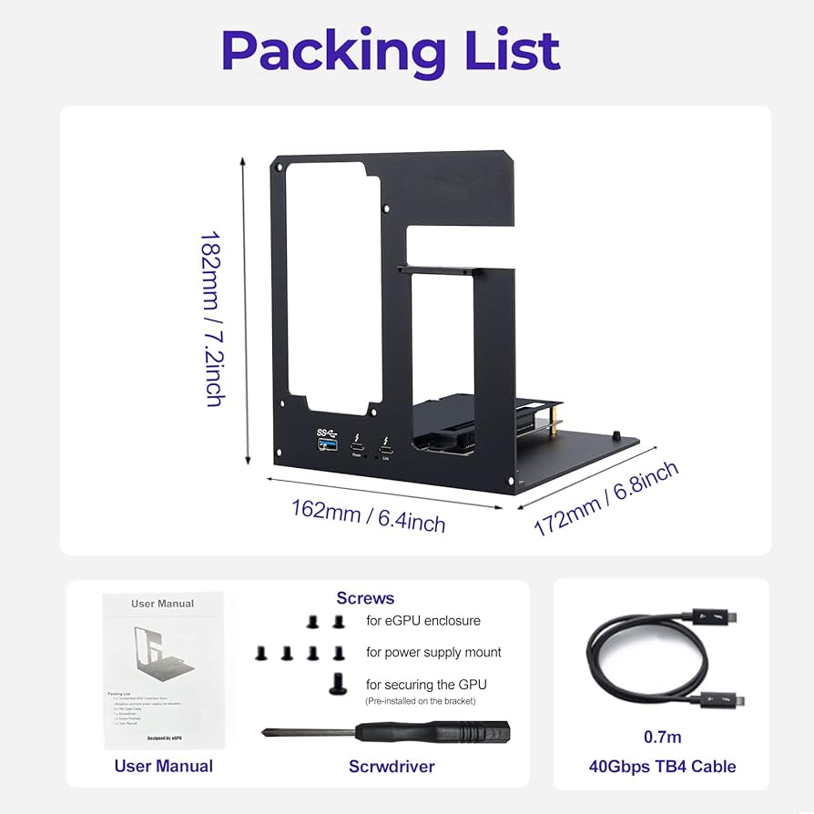 Amazon.com: eGPU Enclosure Dock Compatible with Thunderbolt 3/4