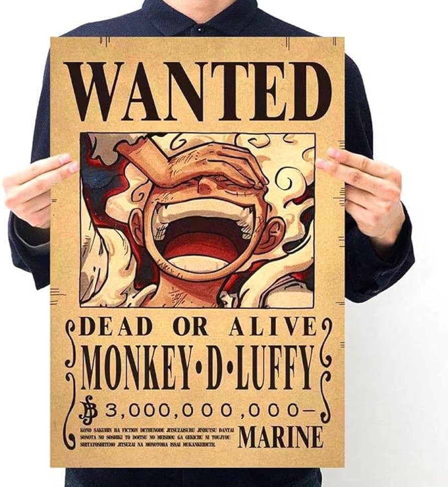 Amazon.co.jp: ワンピース 手配書 ルフィ ニカ 新四皇 ポスター