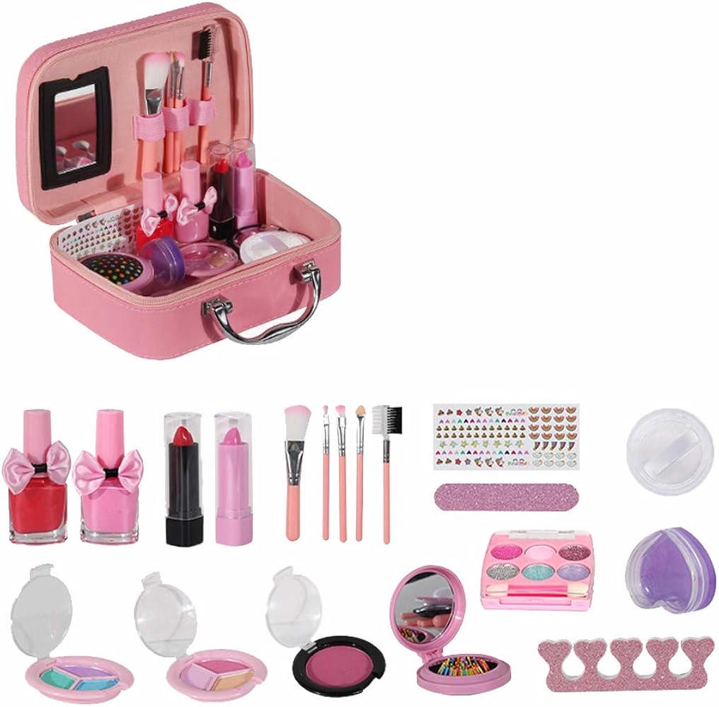 Amazon.co.jp: 女の子のための洗えるメイクアップおもちゃセット、子供