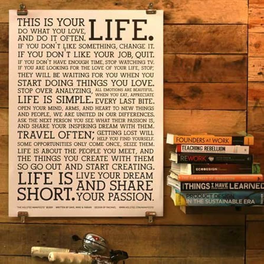 Amazon.co.jp: HOLSTEE ホルスティー マニフェスト ポスター Manifesto