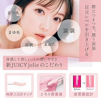 Amazon.co.jp: 【ビズキ公式】ジューシージョリー まつ毛美容液 アイ