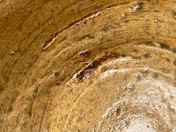 Amazon.co.jp: 陶芸家 作家物 森田無想 伊羅保 茶碗 黄伊羅保 抹茶碗