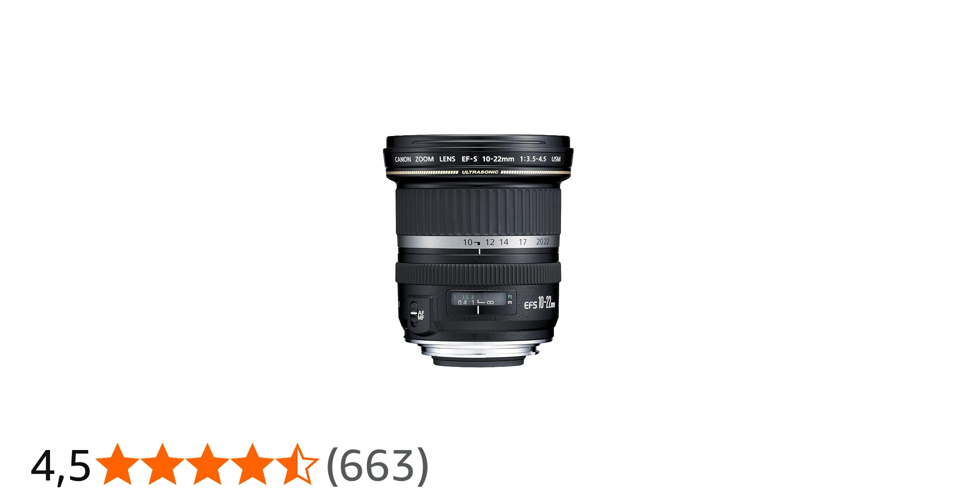 Lente EF-S 10-22mm F/3.5-4.5 USM, Canon, Preto | Amazon.com.br