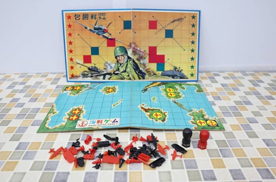 N9886【アンティーク】戦時中のゲーム 木製 おもちゃ N9886