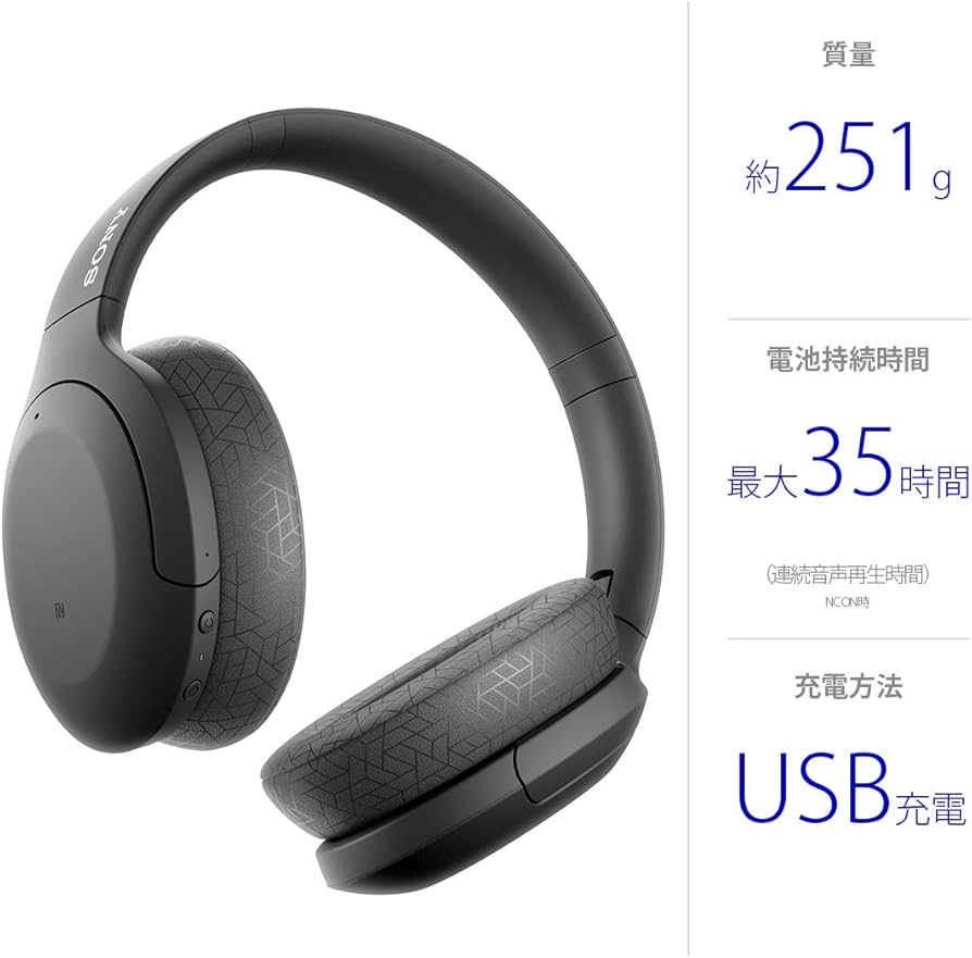 Amazon.co.jp: ソニー ワイヤレスノイズキャンセリングヘッドホン WH