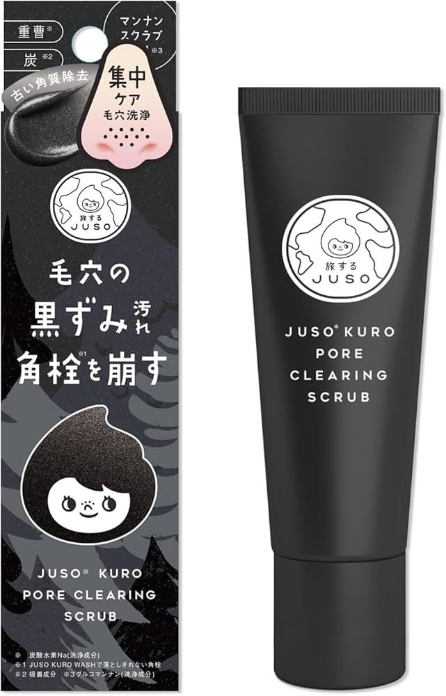 Amazon | JUSO KURO PORE CLEANSING SCRUB 30g 毛穴クレンジング 毛穴
