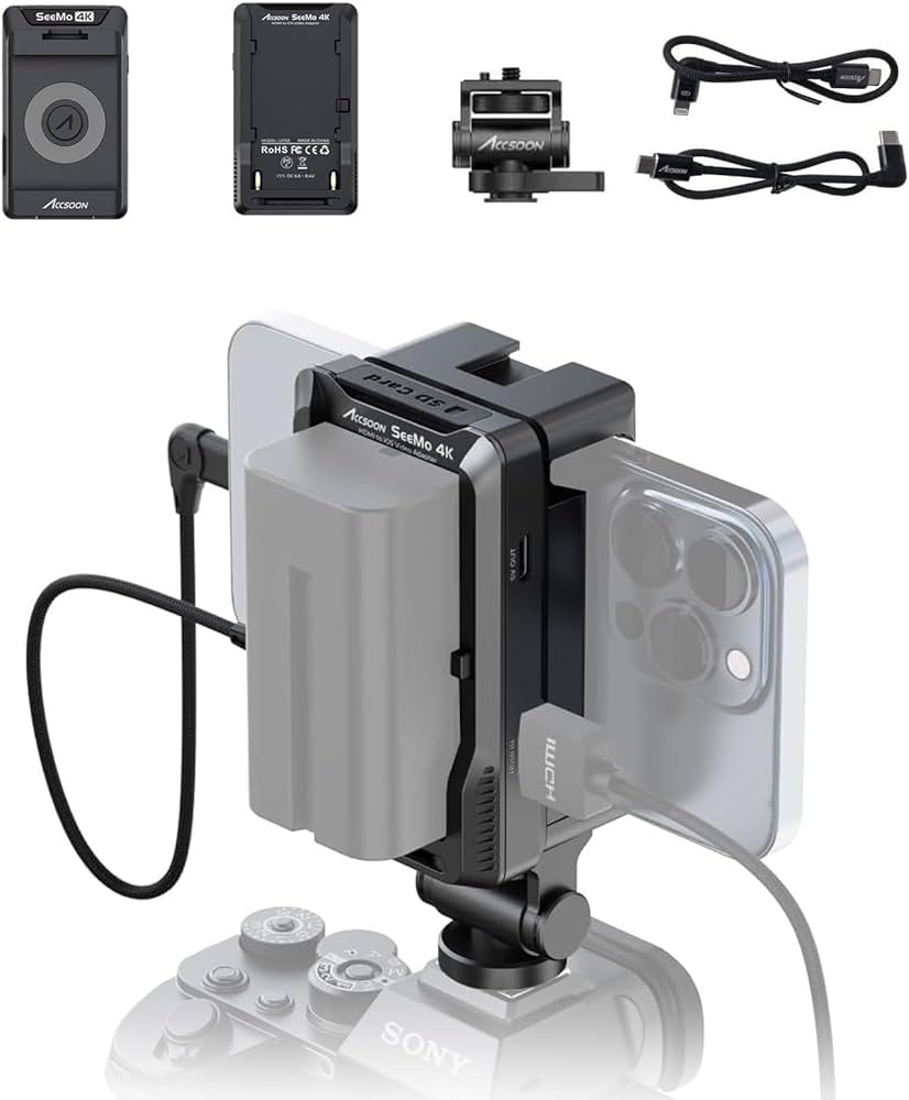 Amazon.com: Accsoon SeeMo 4K HDMI Adapter for iPhone 17/16/15/14