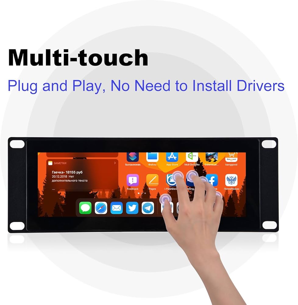 Amazon.co.jp: GeeekPi 7.84インチ 1280 x 400 静電容量式タッチ