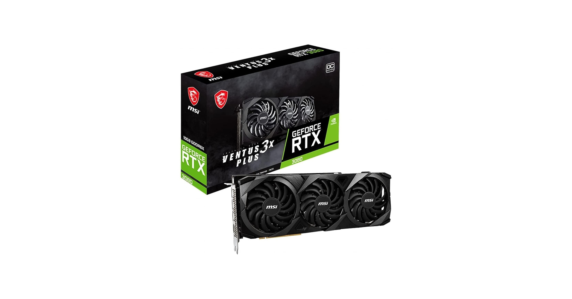 Amazon.com: MSI RTX 3080 Ventus 3X Plus 10G OC LHR Graphics Card