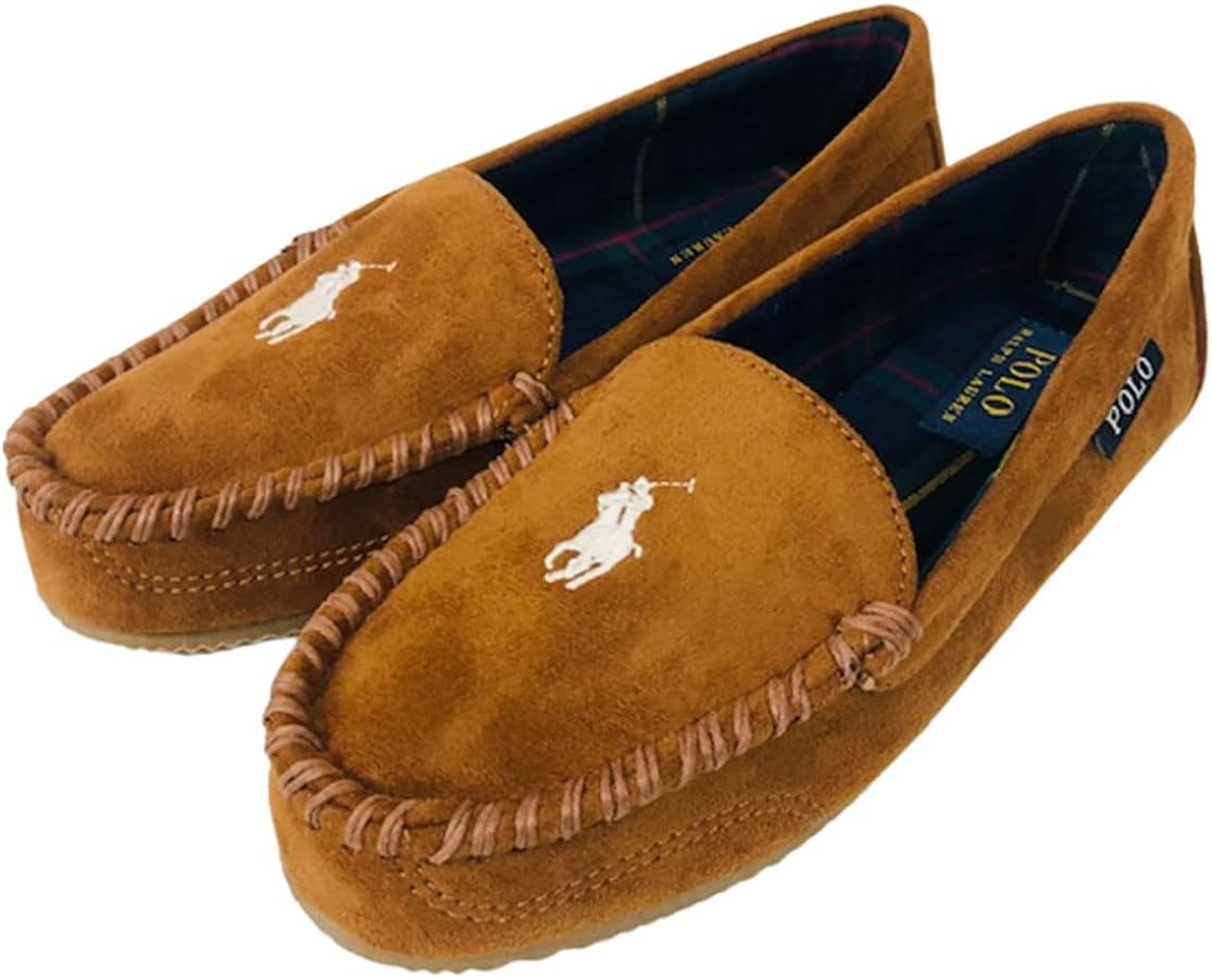 Amazon.co.jp: [ポロラルフローレン] モカシン ムートン スリッポン