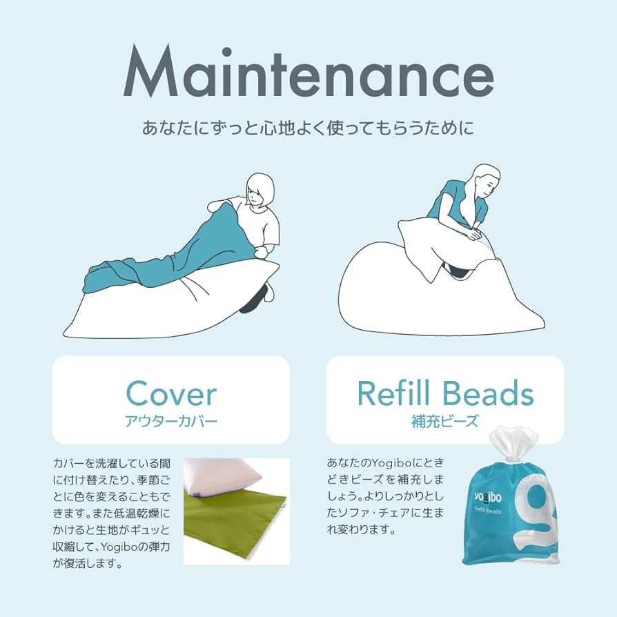 Amazon.co.jp: Yogibo Max Cover ヨギボー マックス 専用カバー アクア