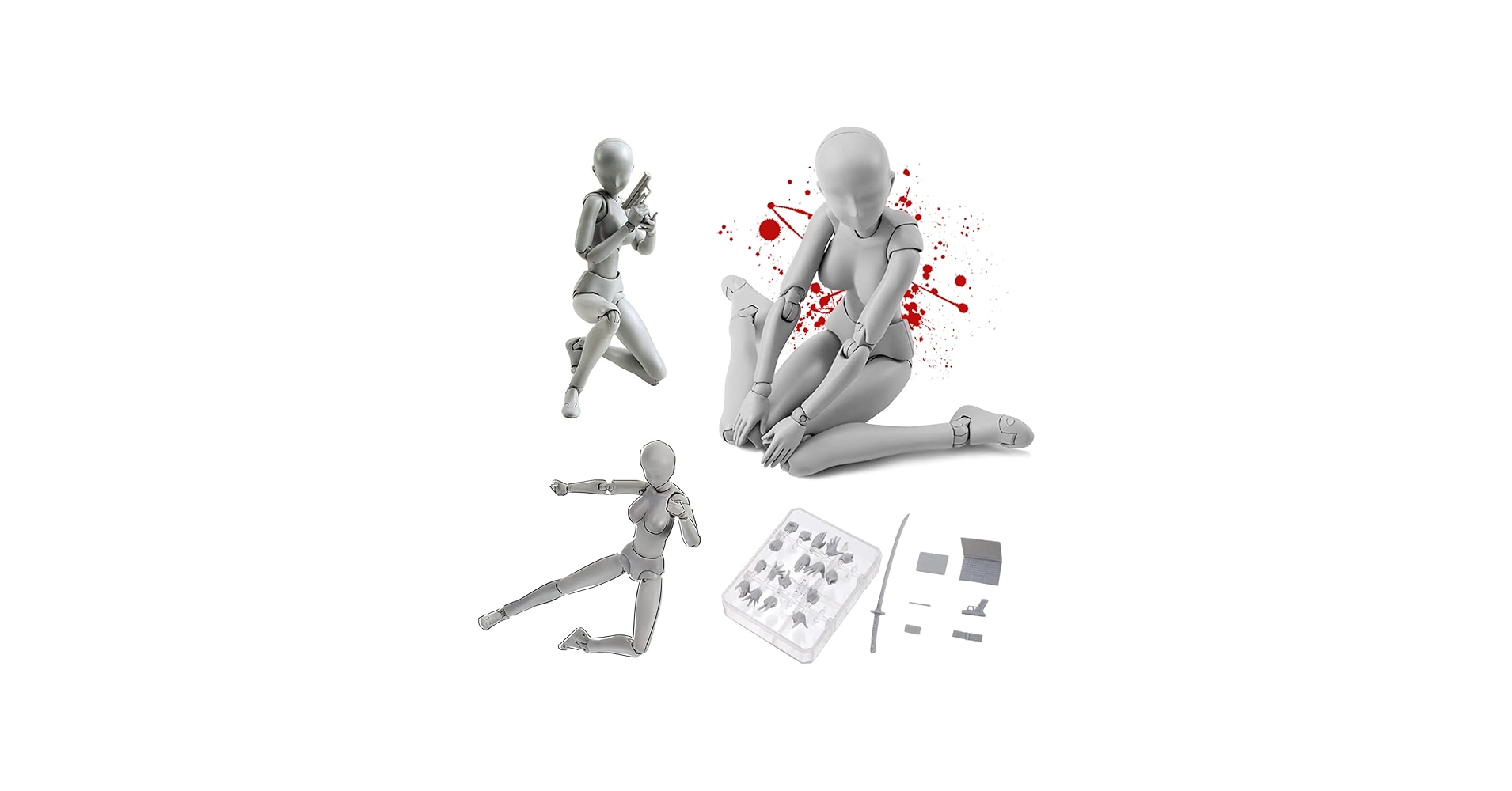 Amazon | aninako デッサン人形 漫画 ボディちゃん 30個関節可動