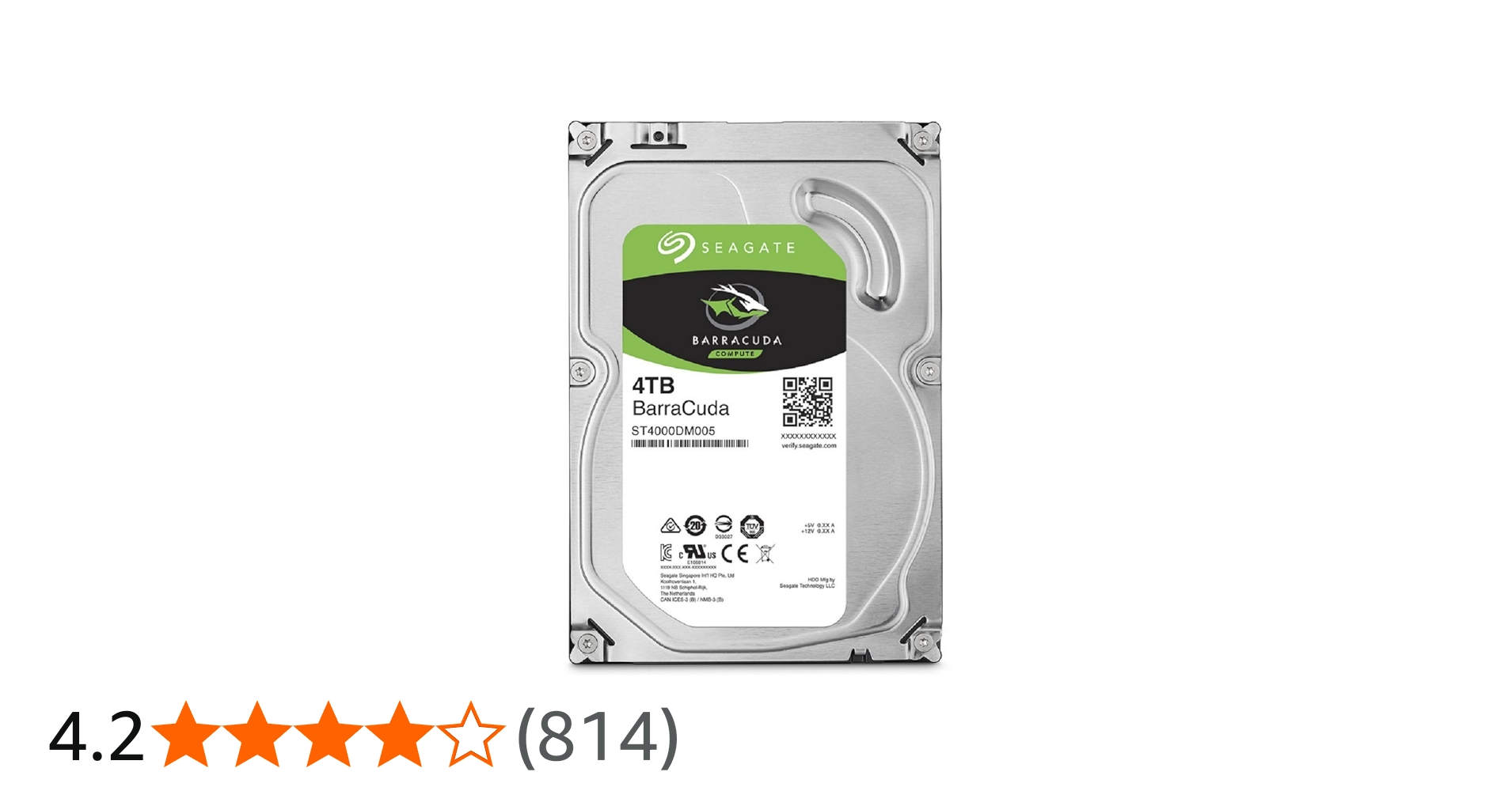 Amazon | Seagate 内蔵ハードディスク 3.5インチ 4TB PCユーザー向け