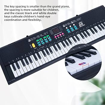 Amazon | 電子ピアノ 61鍵盤 キーボード 軽量スリム 初心者向け 充電式