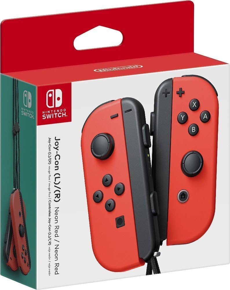 Amazon.com: Nintendo Left and Right Joy-Cons (L/R) - Neon Red (HAC