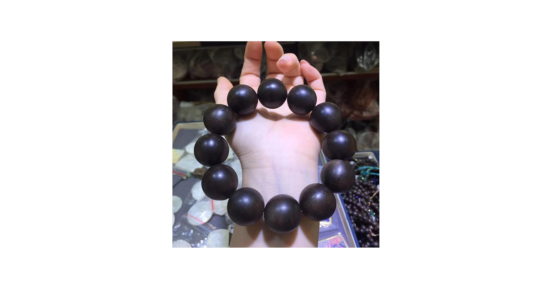 Amazon.com: 白棋楠沉香手串真品高档沉香木手链高端佛珠手串念珠