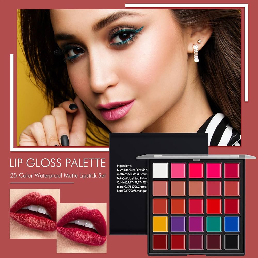 Amazon.co.jp: PUERI 25色 リップパレット 口紅 リップティント リップ