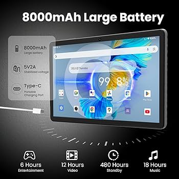Amazon.com : HUIHUANG Tablet 11 inch Android 15 Tablets, 20GB RAM