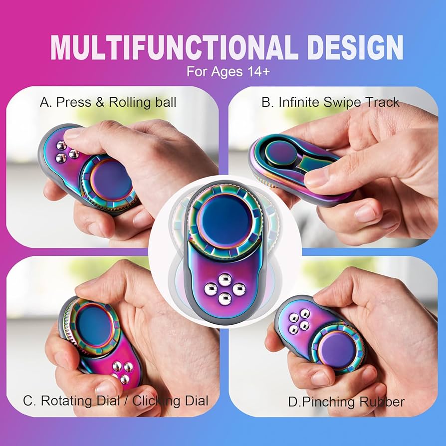 Amazon | Fidget Toys 大人用 OPPKIE ハンドヘルドメタルデスク感覚