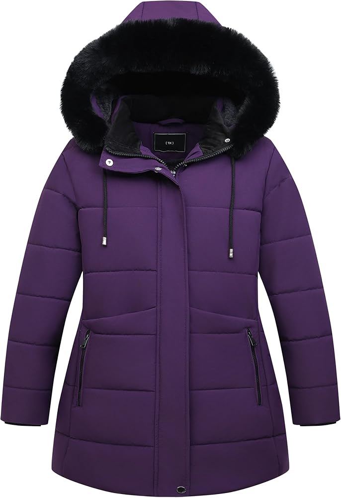 KAIDER Women's Plus Size Winter Coat Waterproof warm Down Coat