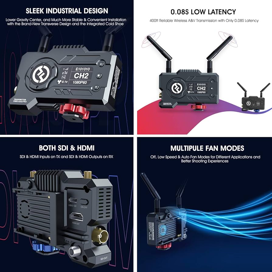 Amazon.co.jp: Hollyland Mars 400S PRO 400 Feet SDI&HDMI 無線映像