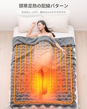 Amazon.co.jp : HAGOOGI 電気毛布 【業界注目！次世代モデル】 敷き
