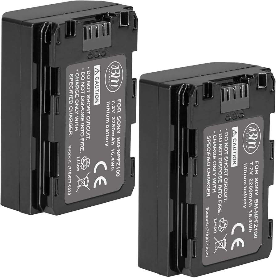 Amazon.com: BM Premium 2 NP-FZ100 Batteries for Sony Alpha 1, ZV