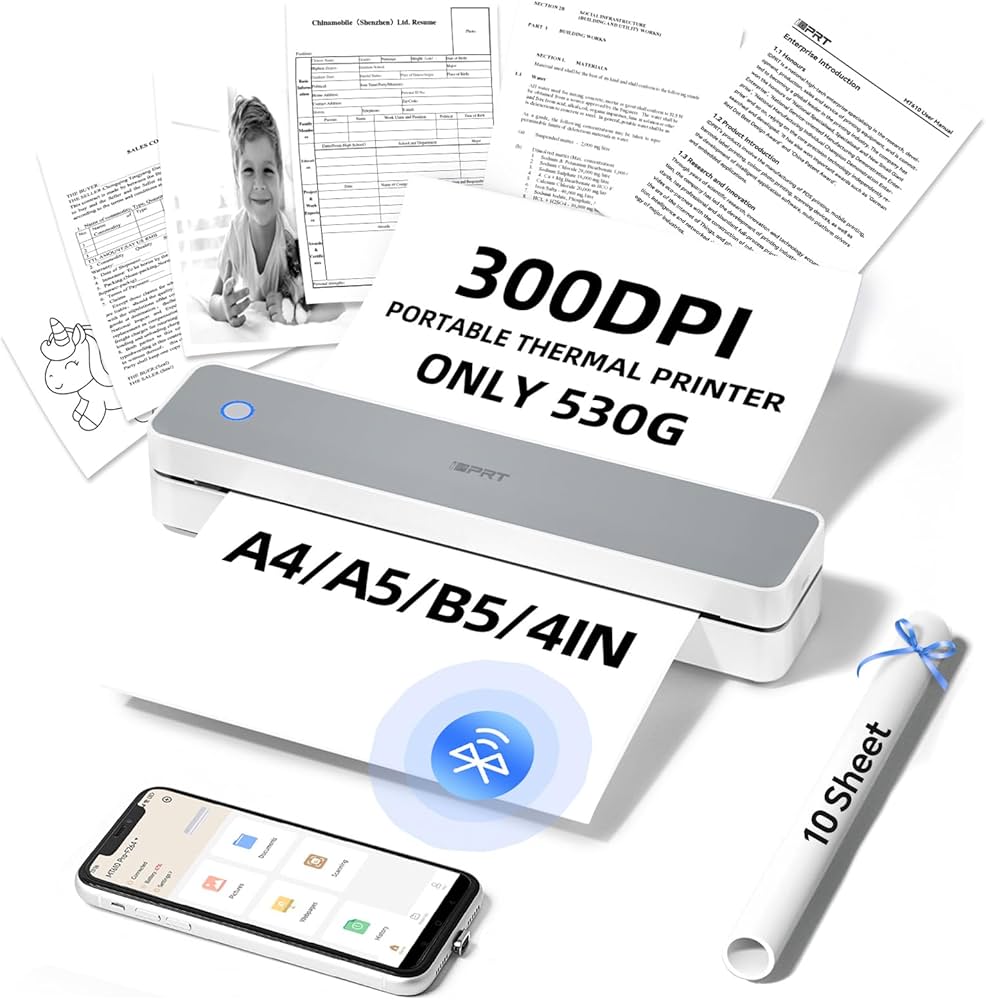 Amazon.co.jp: iDPRT MT610 Pro ポータブルサーマルプリンター 300DPI