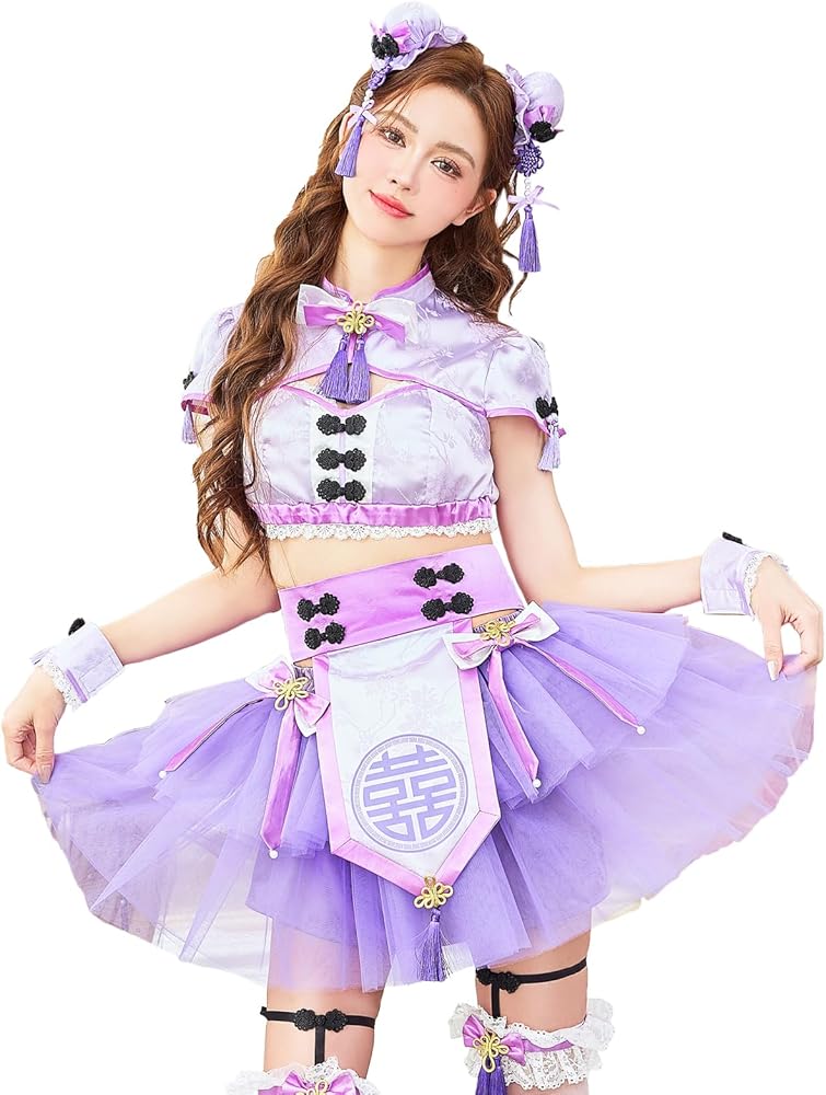 Amazon.co.jp: [Malymoon] コスプレ アイドル チャイナ 和装 中華