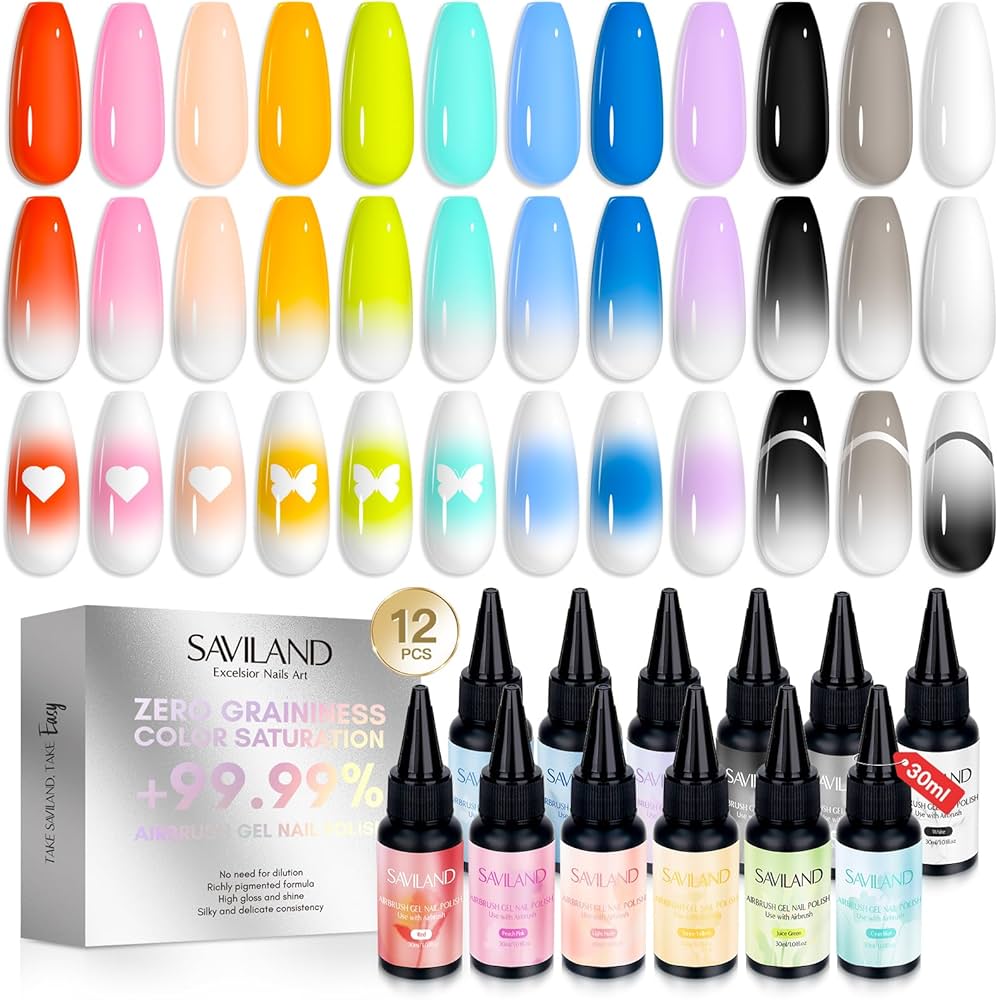 Amazon.com: SAVILAND Airbrush Gel Nail Polish Hema-Free: Dilution