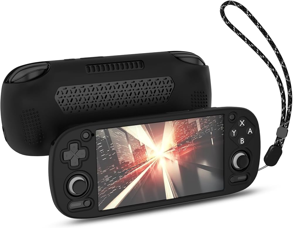 RETROID Pocket 5 黒 ゲーム機 バックプレート ケースセット RETROID