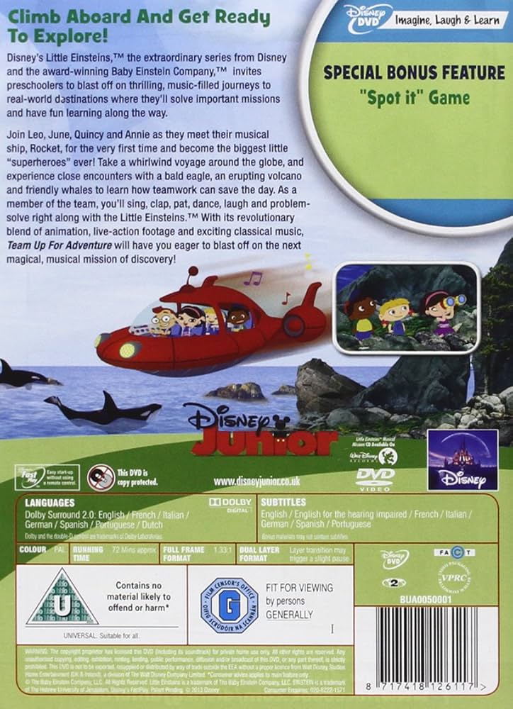 Amazon.com: Little Einsteins Vol.2 - Team Up for Adventure [DVD