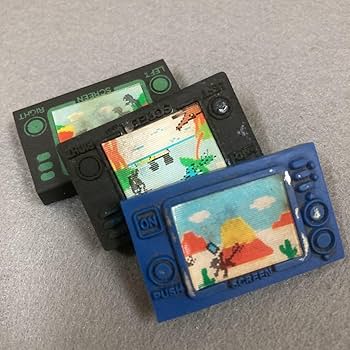 Amazon | 昭和レトロ ゲームウォッチ 消しゴム 3個 当時物 駄菓子屋