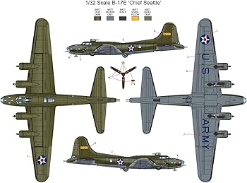 Amazon | HKモデル 1/32 B-17E/F フライングフォートレス プラモデル