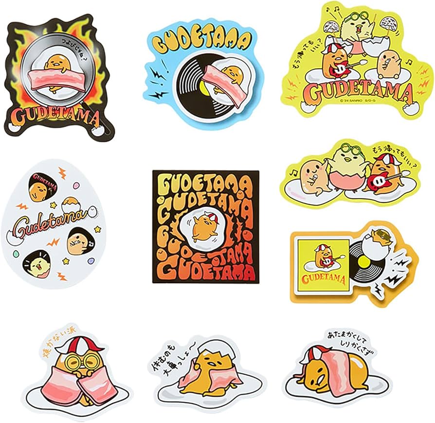 Amazon | サンリオ(SANRIO) ステッカーセット(フェスデザイン) ぐで