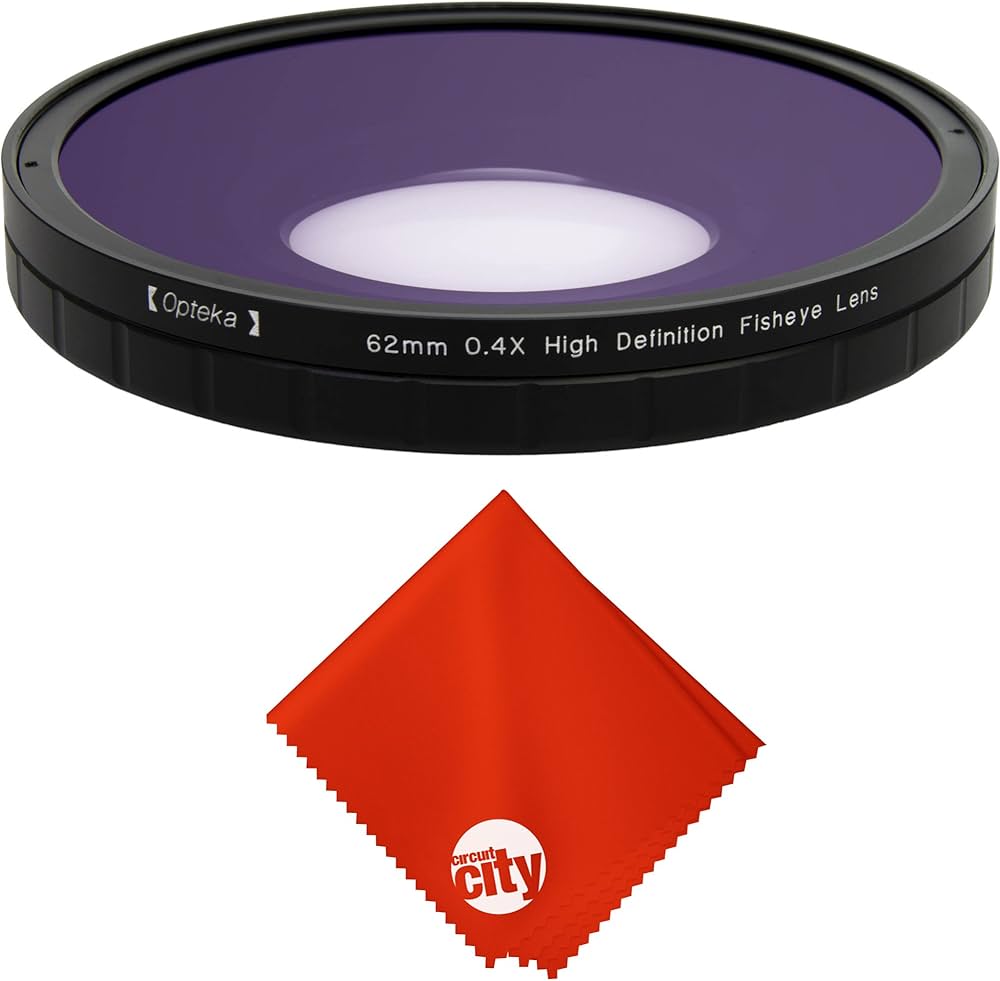 Amazon | Opteka 0.4 X Large要素低歪み魚眼レンズレンズforすべて62
